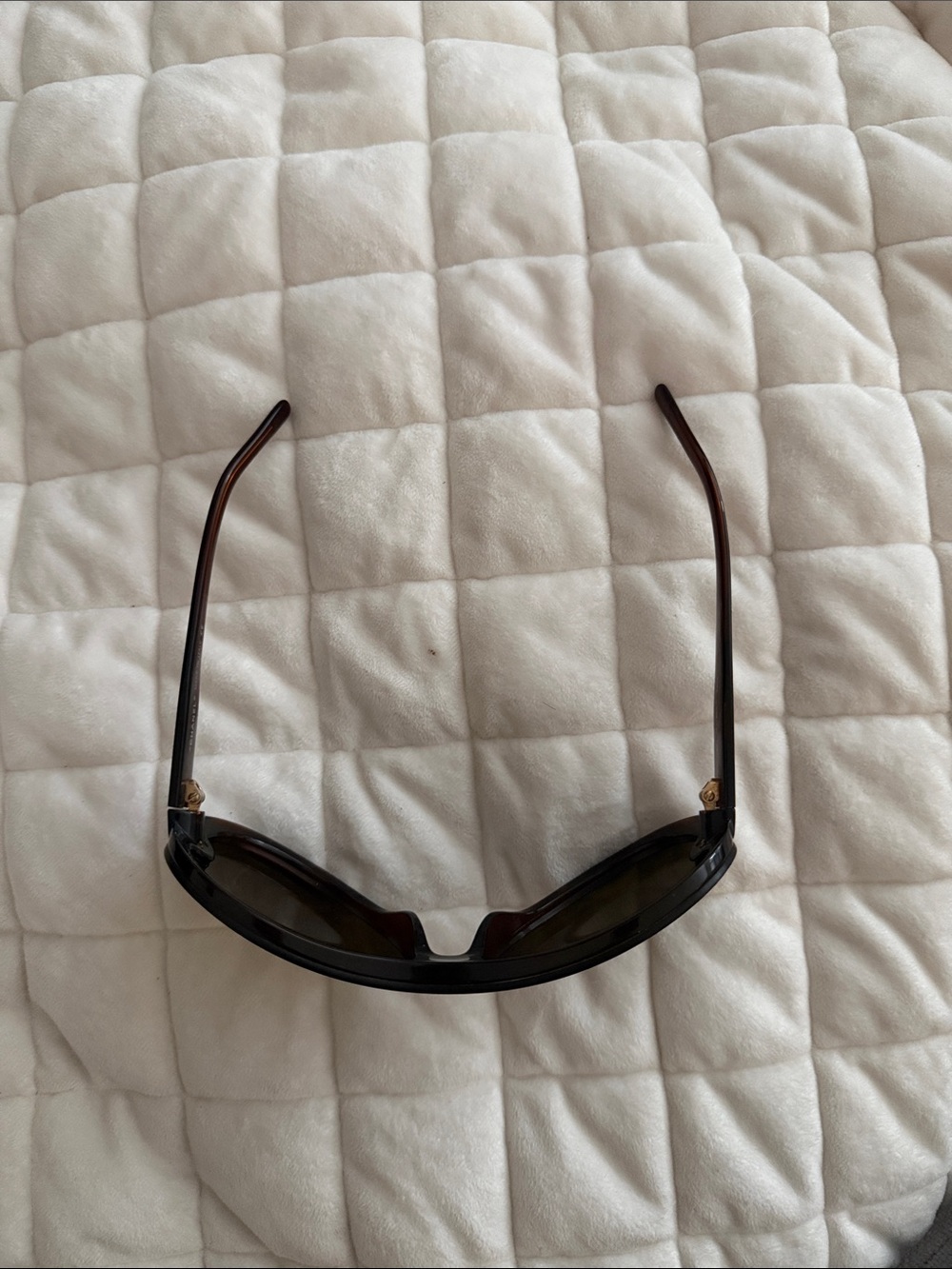 CHANEL Oversized Shield Sunglasses in Dark Brown and Olive - Picture 4 of 13